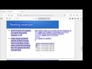 C++ nested loops, break, and continue