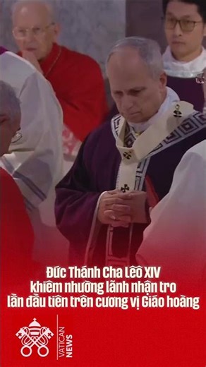 Đức Thánh Cha Lêô XIV nhận tro ngày Thứ Tư Lễ Tro