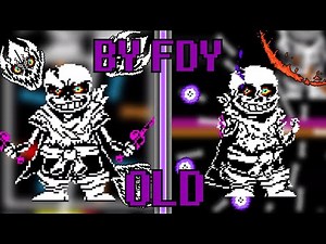 Oversave-tale Dusttrust Sans Fight Phase 1-2 By FDY OLDver #undertalefangame #undertale #sans #fdy