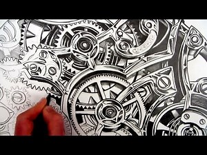 Draw Realistic Details Pencil Study: Inside a Watch