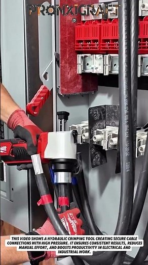 Hydraulic Crimping Tool in Action – Fast, Strong & Precise Connections