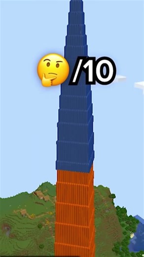 Biggest cobblestone tower in minecraft