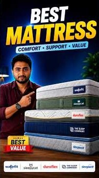 Top 5 Best Mattresses in India 2026 | Mattress for Back Pain & Comfort #bedroom #health #mattress