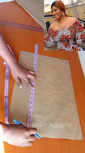 How to Cut an Off Shoulder Simple Top / Blouse. Simplified for Beginners. Ask your Questions in the comment section 👇 #offshoulderdress #OffShoulder #dressmaking #gbfashionacademy | GB Fashion Academy