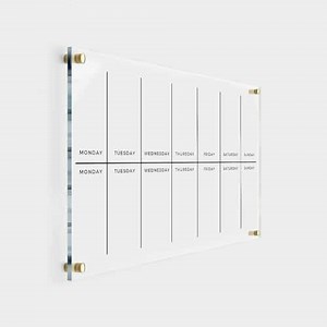 Two Week Planner Acrylic Weekly Wall Calendar - Personalized Calendar 2026, Dry Erase Board, to-Do List