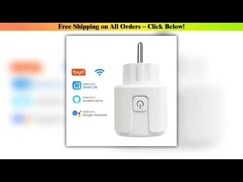 CBE Tuya Wifi Smart Socket EU Plug 16A Power Monitor Remote Control SmartLife APP Works with Alexa