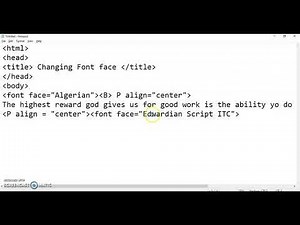 How to use font face in HTML