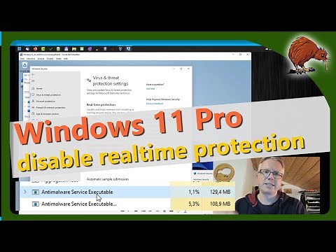 Windows 11 Pro: Deactivate Windows Defender Real time protection
