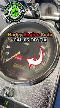 Harley Engine code CAL 03 fix in 1 min! #harleydavidson #harleyfix