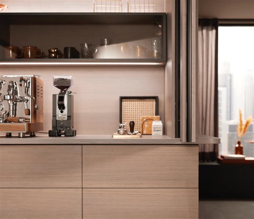 We are excited to announce that Blum's enhanced REVEGO pocket system is now available.🎉 This upgraded system offers greater design flexibility, enabling planning beyond traditional floor-to-ceiling units and the integration of elements such as worktop-mounted cabinets. | Wilson & Bradley