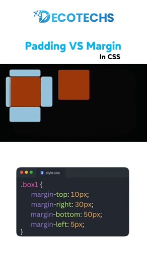 Padding vs Margin in CSS 🔥 (Stop Getting Confused) Still confused between padding and margin in CSS? 🤯 This short video explains the real difference with a simple visual example so you’ll never forget it. ✔ Clean layouts ✔ Better spacing ✔ Strong CSS fundamentals Perfect for Frontend Developers & CSS beginners 🚀 Save this video & follow for more practical CSS tips 🔥 Transform your workflow with AI & automation — chat with our team at 923412636264 #CSS #PaddingVsMargin #FrontendDeveloper #Web