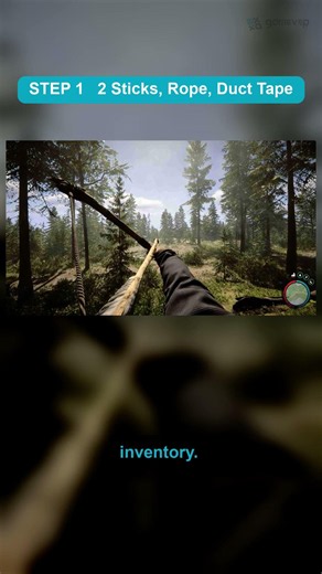 How to Craft a Bow and Arrows in Sons of the Forest #shorts