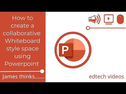 How to create a collaborative whiteboard style space using PowerPoint.