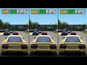 4K 24 fps vs. 30 fps vs. 60 fps | 2160p GAMING Comparison High Graphics