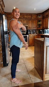 Performing pushups and low planks from a counter strengthens the triceps helping to tighten “bat wings” by building muscle strength in the arms. The elevated position reduces strain on the wrists and allows beginners to build strength gradually. Narrow-grip pushups further target the triceps, enhancing arm definition. These exercises also improve upper body endurance, making daily activities like pushing doors, carrying groceries, and getting up from chairs easier. Additionally, they enhance cor