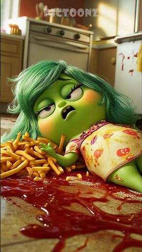 Inside Out 2 Mukbang Part II - GONE WRONG! 🍔🍟 + Evil Joy | (Cartoon Animation)