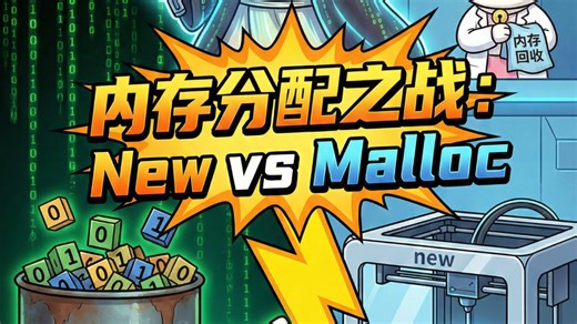 咋还有人不清楚new和malloc的区别