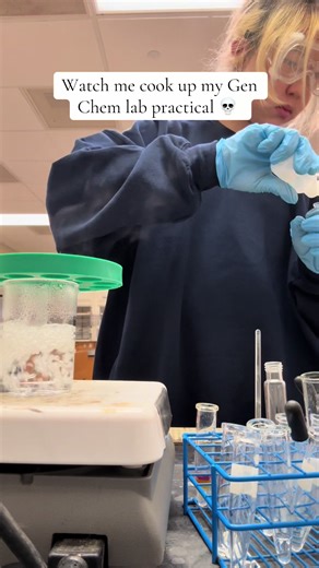 Watch me cook up that gen chem 2 lab practical Dead ass walked into that practical knowing strong acids and weak base make buffers 💀 Just trying to get my college credits before I graduate high school #fyp #chemistry #flop #chemlab #college