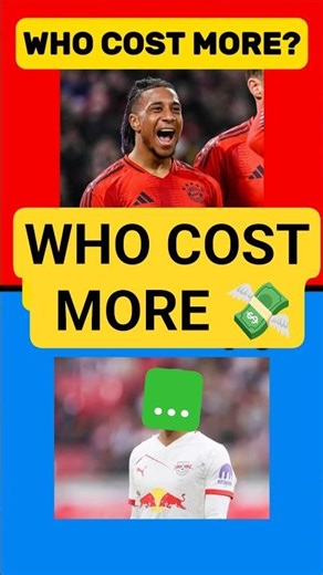 Guess who was more costly Bundesliga | Quiz #bundesliga #fußbal #footballbusiness #shorts #fcbayern