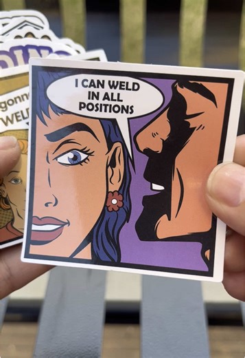 Funny Hardhat Stickers for Welders