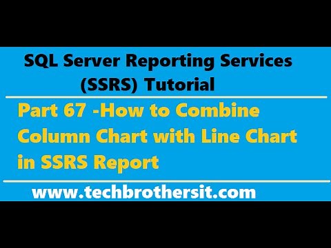 SSRS Tutorial 67 - How to Combine Column Chart with Line Chart in SSRS Report