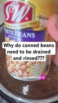 Why do they make us Drain And Rinse our canned beans?!!!! #beans #chili #instapot #soup