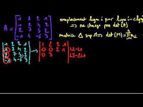 Simplify the determinant of a 4x4 matrix