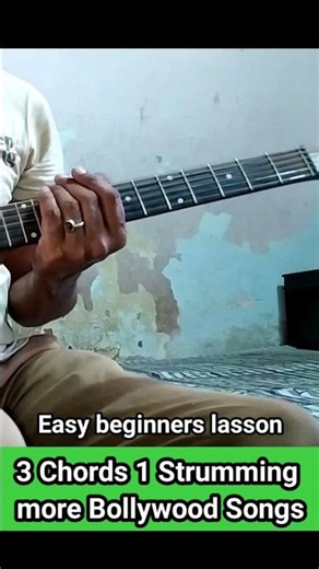 3 Chords 1 Strumming more Bollywood songs #guitar #music #viral #shorts #trending