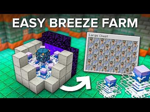 Minecraft EASY Breeze Farm - Get Trial Keys and Breeze Rods - 1.21+