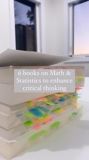 Rana | Reading, Writing, Learning on Instagram: "6 books on math & stats to enhance critical thinking 🧠 . If you enjoy learning new things, then you’re in the right place. Follow @booksandthingsexplained for informational and valuable content! . . . #books #booktok #bookrecommendations #nonfictionbooks #book #bookreviews #nonfictionbookreviews #mathbooks #criticalthinkingskills #criticalthinking"