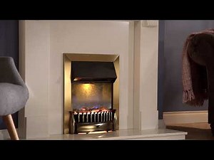 Dimplex Braemar Brass Optiflame 3D Electric Inset Fire