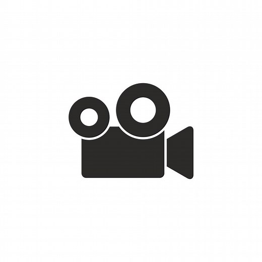Download video camera icon, movie camera, vector illustration for free