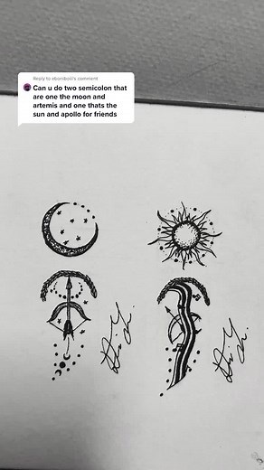 Artemis and Apollo Tattoo Drawing Tutorial | Greek Gods Art