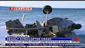 11K views · 25 reactions | Two men have been killed after their gyrocopter crashed on the West Australian coast. The small aircraft came down at Forrest Beach, around 200 kilometres south of Perth. More: https://bit.ly/2SBczFe www.7plus.com.au/news #7News | 7NEWS Melbourne | Facebook
