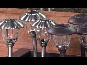 Energizer 8-Piece Color on Demand Solar Landscape Light Set on QVC