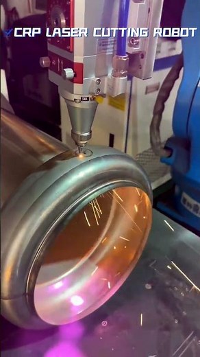 New Breakthrough in Industrial Intelligence! CROBOTP Laser Cutting Robot Boosts Efficient Production
