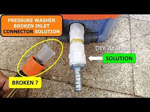 Pressure Washer Inlet connector broken | Pressure washer hose connector repair | Quick connect Fix