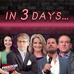 1.9K views · 66 reactions | Only 3 days to go! We're so excited to see many of you at Liberty University this weekend for the Freedom Uncensored Summit. For those who couldn't get a ticket, we will be livestreaming the event. Visit our website, StandingForFreedom.com, on the day of the event to find all the livestream information. We'll also be streaming on our Facebook page and YouTube channel! | Standing For Freedom Center | Facebook