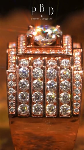 King Men’s Ring | Diamond Channel Setting Craftsmanship | PBD Luxury Jewellery