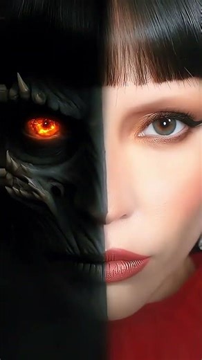 “Human to Monster in 15 Seconds! 😱 #HorrorArt”