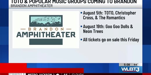 The Goo Goo Dolls coming to the Brandon Amphitheater