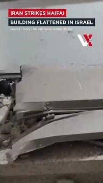 Blast Aftermath | Emergency Crews Deployed After Iranian Strike Wrecks Building In Haifa | VERTEX
