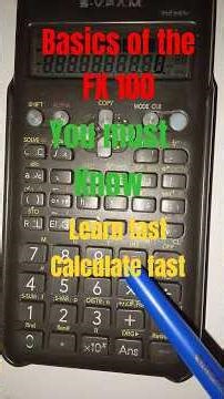 How to use FX 100 in Exam