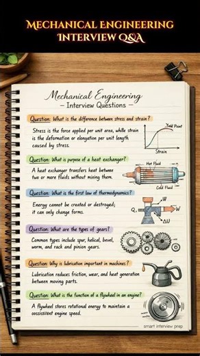 🏆 Mechanical Engineering Interview Q&A