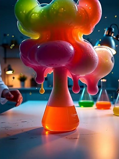 Giant Foam Explosion 🤯 Elephant Toothpaste Reaction! #youtubeshorts