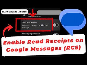 How To Enable Read Receipts on Google Messages RCS