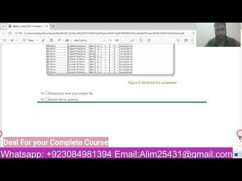 Excel 2021 In Practice - Ch 6 Guided Project 6-3 - SIMnet | Excel 2021 In Practice - Ch 6 Guided