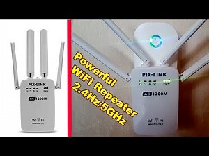 The Best WiFi Repeater Router PIX-LINK 1200Mbps Dual Band 2.4/5GHz Signal Amplification Test