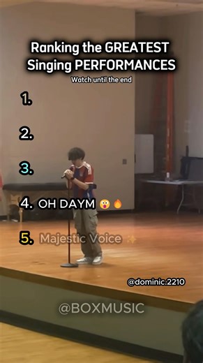 Ranking the GREATEST Singing PERFORMANCES