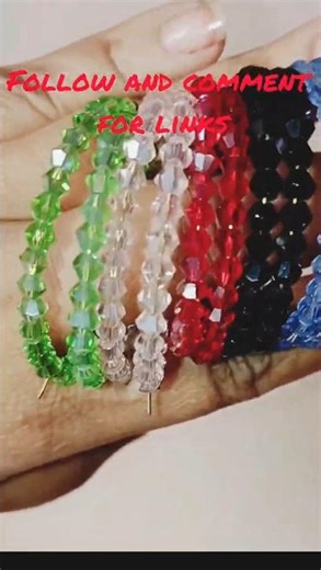 Crystal Hoop Earrings from Meesho | Colourful Baali Earrings Collection | Budget Jewellery